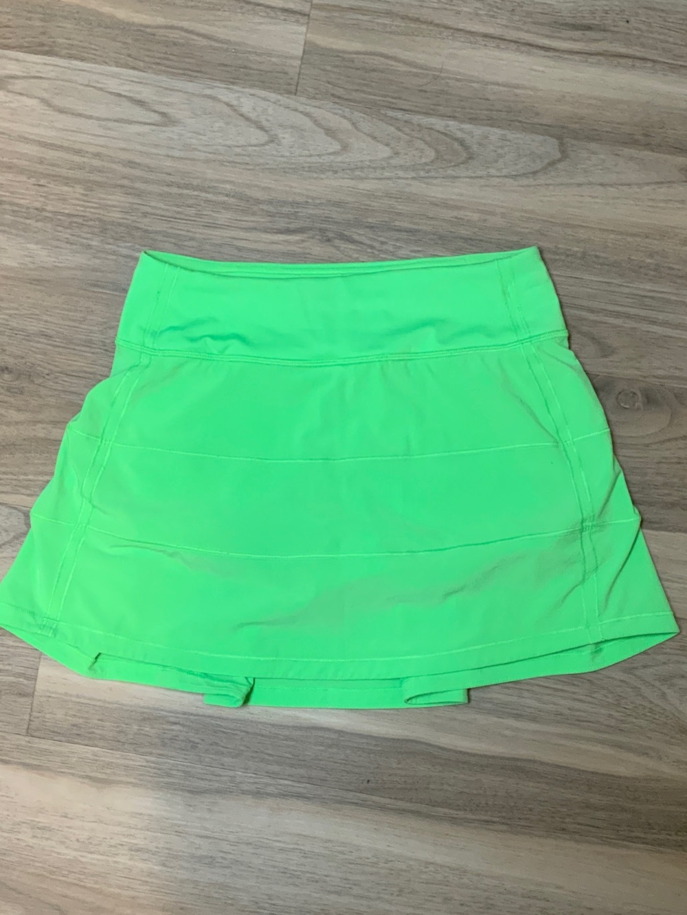 lululemon athletica Neon Green Skirt with Built-in Shorts